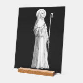 Sint Catharina van Siena Maagd Acryl Bord (Hoek)