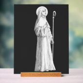 Sint Catharina van Siena Maagd Acryl Bord (Neutraal)