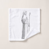 Sint Catharina van Siena Maagd Bad Handdoek (Wasdoekje)