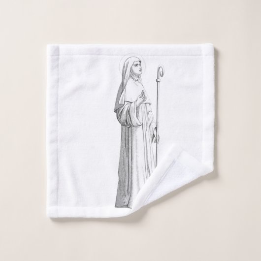 Sint Catharina van Siena Maagd Bad Handdoek (Wasdoekje)