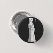 Sint Catharina van Siena Maagd Ronde Button 3,2 Cm (Voorkant /achterkant)