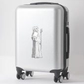 Sint Catharina van Siena Maagd Sticker (Koffer)