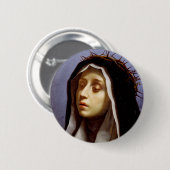 Sint Catharina van Siena Ronde Button 5,7 Cm (Voorkant /achterkant)