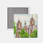 Sint-Catharinakerk, Vilnius, Litouwen Magneet (Voorkant / Achterkant)