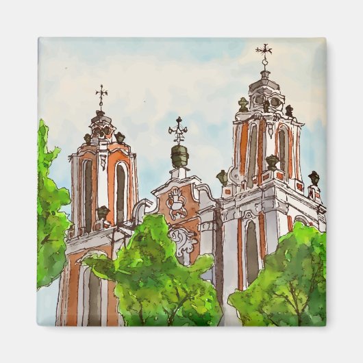 Sint-Catharinakerk, Vilnius, Litouwen Magneet (Voorkant)