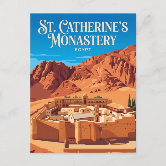 Sint-Catharinaklooster Egypte Briefkaart (Voorkant)