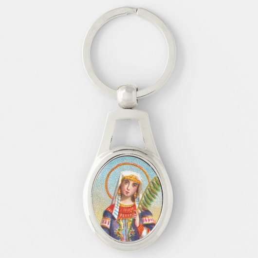 Sint-Catherine van Alexandrië in de Egyptische Dre Sleutelhanger (Voorkant)