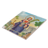 Sint-Catherine van Alexandrië in de Egyptische Dre Tegeltje (Zijkant)