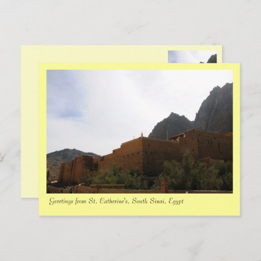 Sint-Catherine's klooster, Zuid-Sinaï, Egypte Briefkaart (Voorkant / Achterkant)
