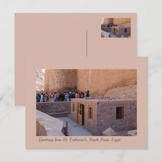 Sint-Catherine's klooster, Zuid-Sinaï, Egypte Briefkaart (Voorkant / Achterkant)