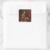 Sint-Cecilia 2 Vierkante Sticker (Tas)