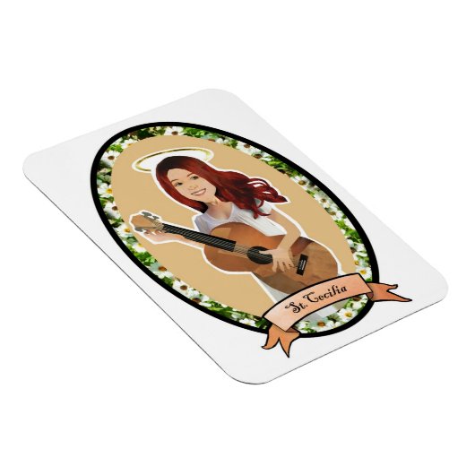 Sint Cecilia beschermheilige van muziekmagneet Magneet (Rechterzijde)