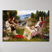 Sint-Cecilia door John William Waterhouse Poster (Voorkant)