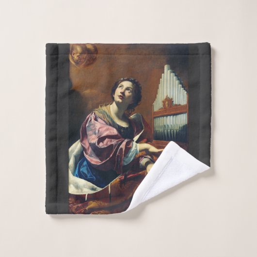Sint Cecilia door Simon Vouet Washandje (Wasdoekje)