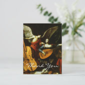Sint Cecilia en de engel door Carlo Saraceni  Briefkaart (Staand voorkant)