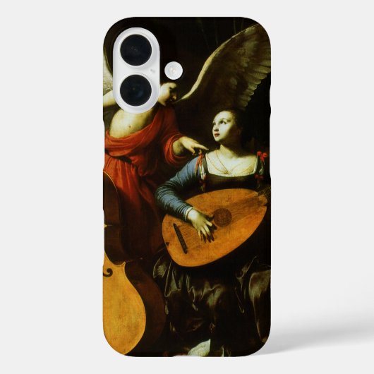 Sint Cecilia en de engel van Carlo Saraceni Case-Mate iPhone Case (Achterkant)
