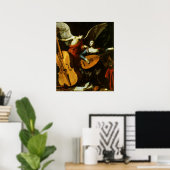 Sint Cecilia en de engel van Carlo Saraceni Poster (Thuiskantoor)