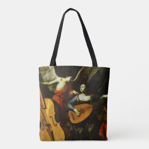 Sint Cecilia en de engel van Carlo Saraceni Tote Bag