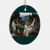 Sint-Cecilia in de tuin Keramisch Ornament (Rechts)