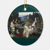 Sint-Cecilia in de tuin Keramisch Ornament (Links)