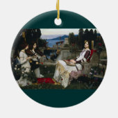 Sint-Cecilia in de tuin Keramisch Ornament (Achterkant)