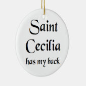 sint cecilia koffiemok keramisch ornament (Rechts)