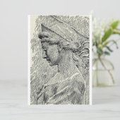 Sint Cecilia maagd en martelares Kaart (Staand voorkant)