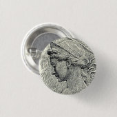 Sint Cecilia maagd en martelares Ronde Button 3,2 Cm (Voorkant /achterkant)