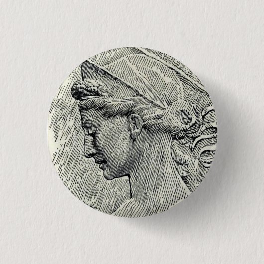 Sint Cecilia maagd en martelares Ronde Button 3,2 Cm (Voorkant)