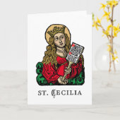 Sint-Cecilia met de Grote Raad van Hymn (Neurenber Kaart (Gele Bloem)