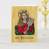 Sint-Cecilia met de Grote Raad van Hymn (Neurenber Kaart (Gele Bloem)