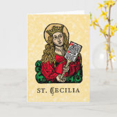 Sint-Cecilia met de Grote Raad van Hymn (Neurenber Kaart (Gele Bloem)