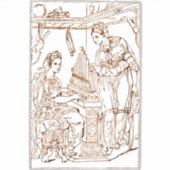 Sint Cecilia met Sint Catharina van Alexandrië Sticker (Voorkant)