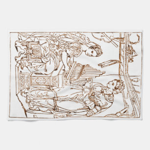 Sint Cecilia met Sint Catharina van Alexandrië Theedoek