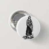 Sint Cecilia met viool van Raphael Ronde Button 3,2 Cm (Voorkant /achterkant)
