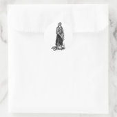 Sint Cecilia met viool van Raphael Ronde Sticker (Tas)