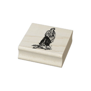 Sint Cecilia met viool van Raphael Rubberstempel