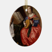 Sint-Cecilia (olie op doek) Keramisch Ornament (Rechts)