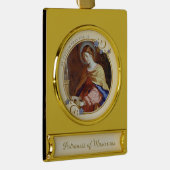 Sint-Cecilia Patroness van Musicians Elegant Verguld Banner Ornament (Rechts)