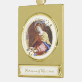 Sint-Cecilia Patroness van Musicians Elegant Verguld Banner Ornament (Links)