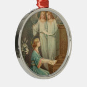 Sint-Cecilia Patroness van Musicians Metalen Ornament (Rechts)