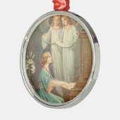Sint-Cecilia Patroness van Musicians Metalen Ornament (Links)