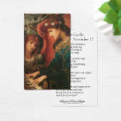 Sint-Cecilia Prayer Musicians  Heilige Kaart (Bureau)