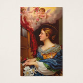 Sint-Cecilia Prayer Musicians Heilige Kaart (Voorkant)
