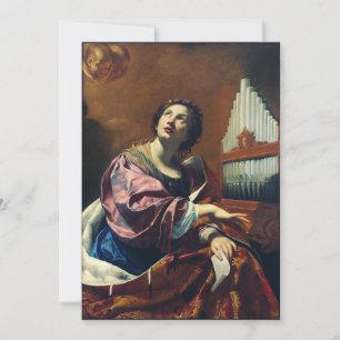 Sint-Cecilia Premium "Heavenly Concert" Kunstprint Feestdagenkaart