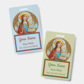 Sint-Cecilia van Rome (BK 003) Badge (Voor- en achterkant)