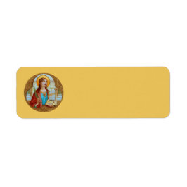 Sint-Cecilia van Rome (BK 003) Etiket