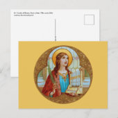 Sint-Cecilia van Rome (BK 003) Horizontaal Briefka Briefkaart (Voorkant / Achterkant)