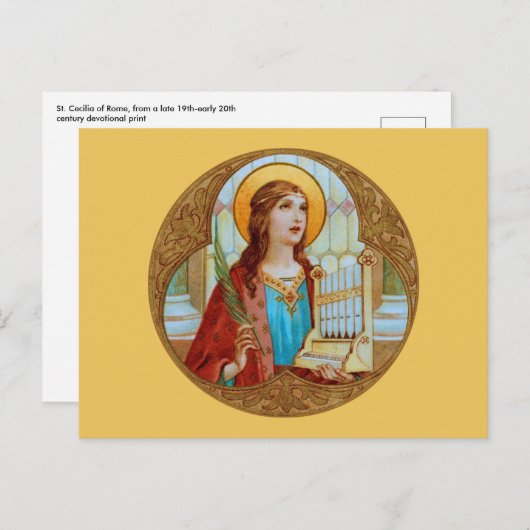 Sint-Cecilia van Rome (BK 003) Horizontaal Briefka Briefkaart (Voorkant / Achterkant)