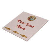 Sint-Cecilia van Rome (BK 003) Keramische tegels 2 Tegeltje (Zijkant)